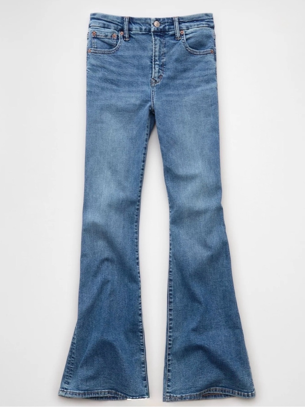 NWOT American Eagle AE Super High-Waisted Flare Jean - Picture 3 of 9